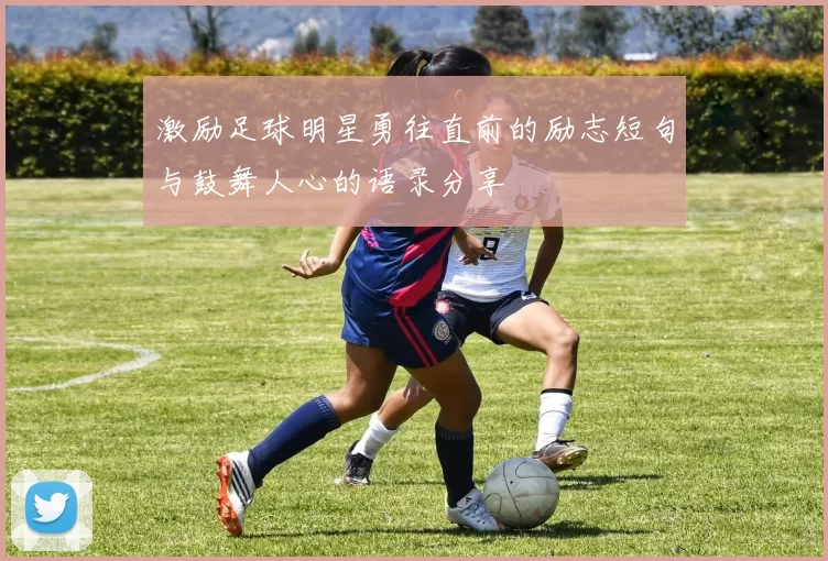 激励足球明星勇往直前的励志短句与鼓舞人心的语录分享